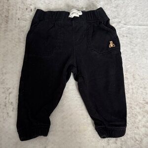 GAP Black Kids Joggers with Bear Detail